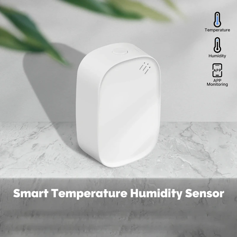 Tuya Zigbee Sensor Home Zigbee Sensor Indoor Hygrometer APP Monitoring Works For Alexa Home Battery Powered