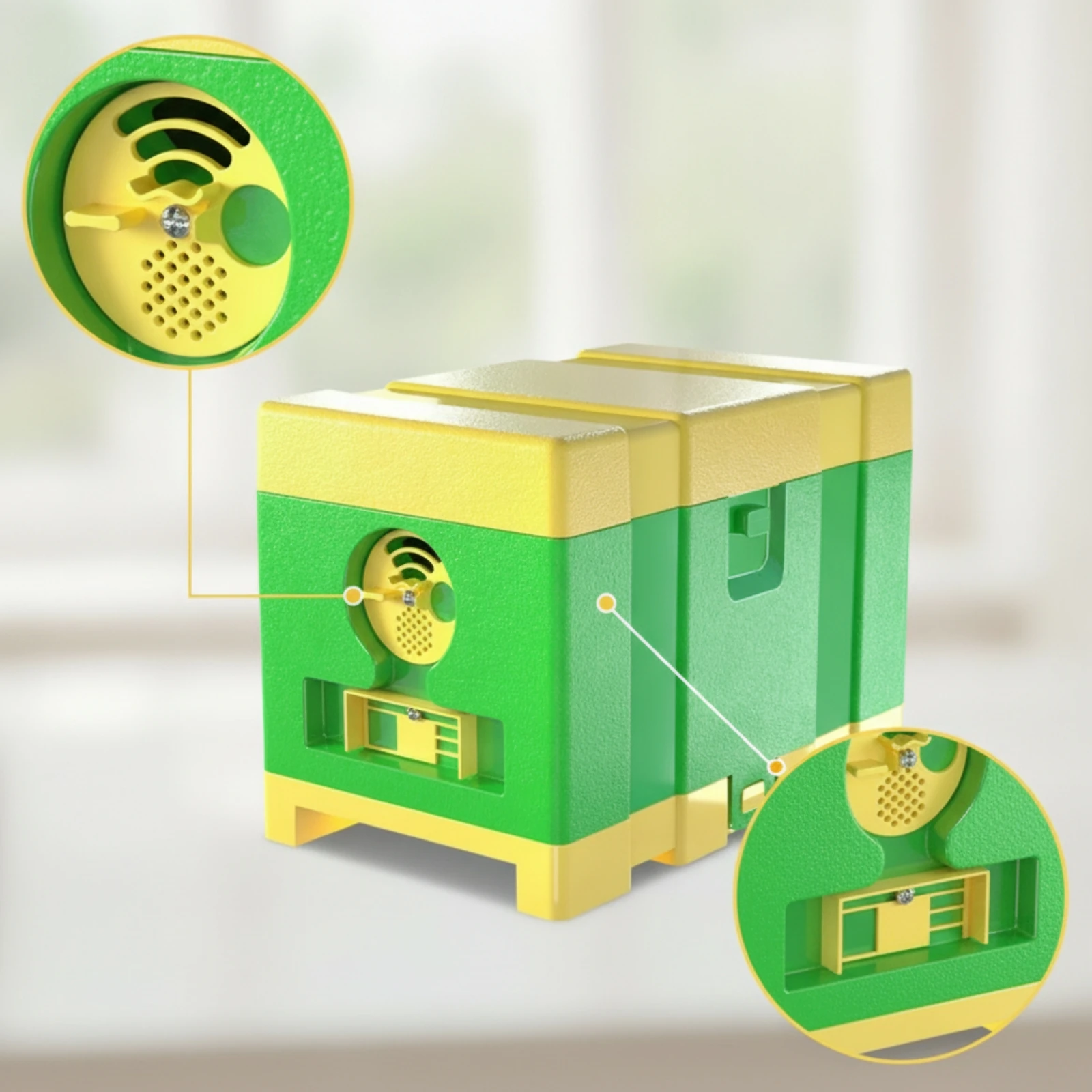 Mini Beehive Box Ventilated Bee Mating Nuc Bee Colony Box Bee House Two-Tone for Beekeepers