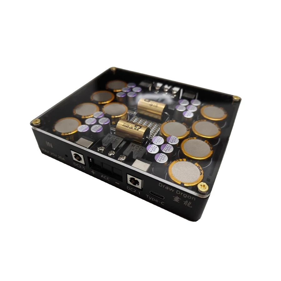 Custodia CNC 5V-25V 20A adatta per alimentatore switching e amplificatore DAC scheda audio alimentatore lineare