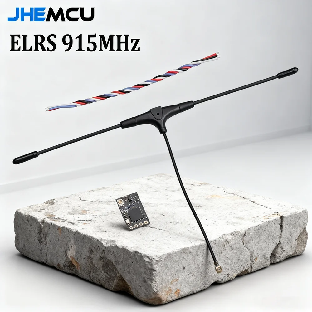 

JHEMCU ExpressLRS ELRS 915MHz CRSF Open Source and High Refresh Rate Subminiature Long-Distance Receiver for FPV Freestyle Drone