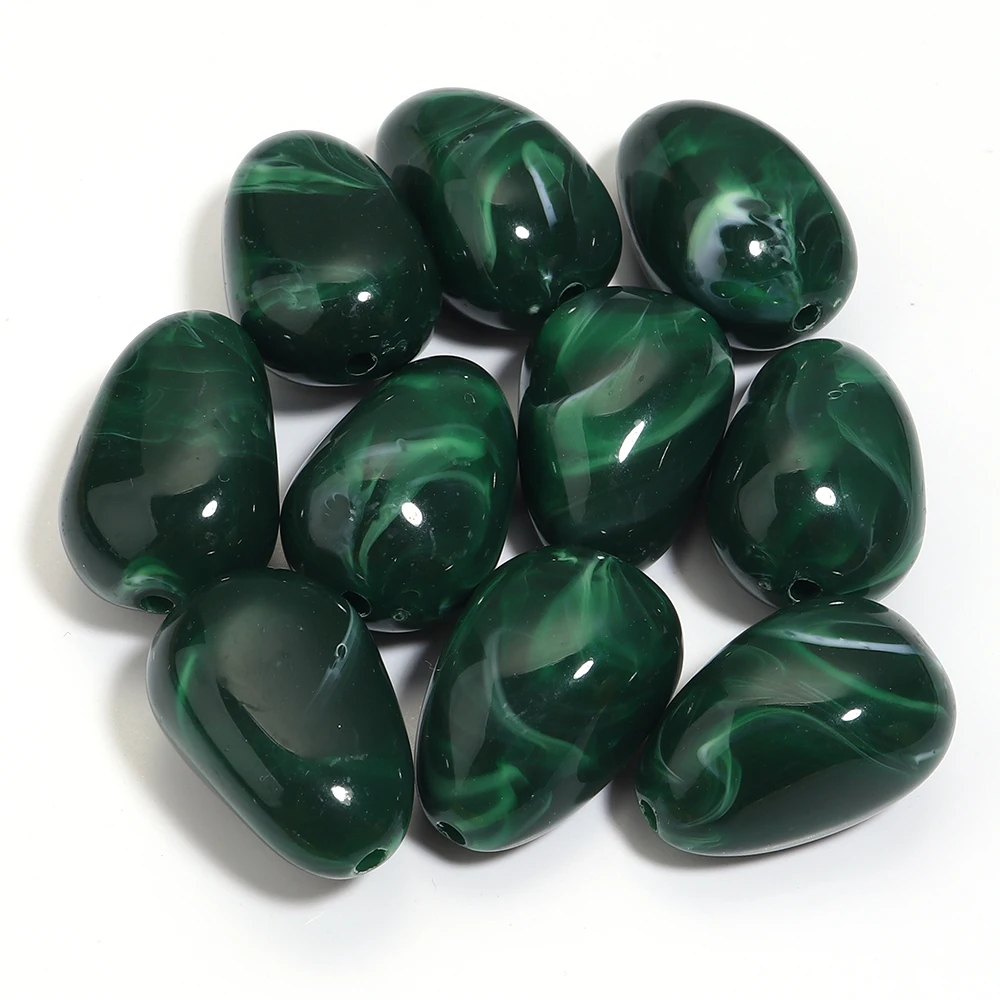 10pcs Irregular Acrylic Beads for DIY Jewelry Making