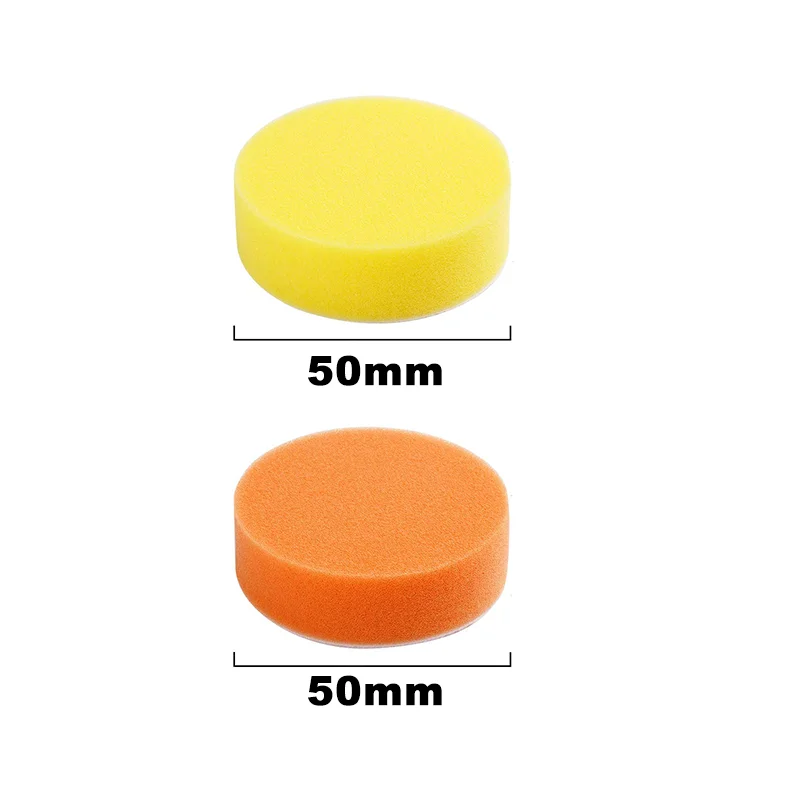 2 Inch Polishing Pad Kit 5/10Pcs Mixed Color Sponge Buffing Waxing Pad for Car Cleaning Tool for Car Wax Buffer for Rotary Tool