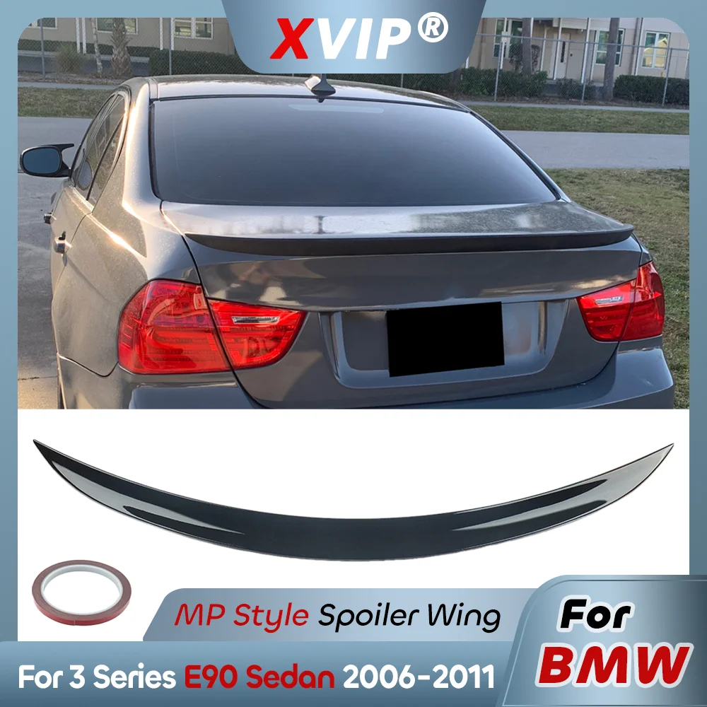 

Задний спойлер XVIP в глянцевом черном цвете в стиле MP для 4-дверного седана BMW 3 серии E90 2006-2011 гг.