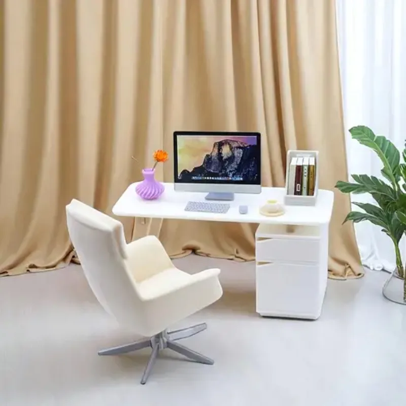 1:12 Scale Miniatures Office Desk Dollhouse Office Mini Computers Desks Office Chair Tiny Stuff Dollhouse Figurines