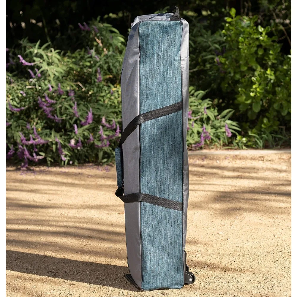 Tempat Tidur Gantung Lipat Portabel yang Dapat Dilipat dengan Kanopi yang Dapat Dilepas - Termasuk Jaring Penyimpanan Bantal dan Jaring, Berdiri Bebas