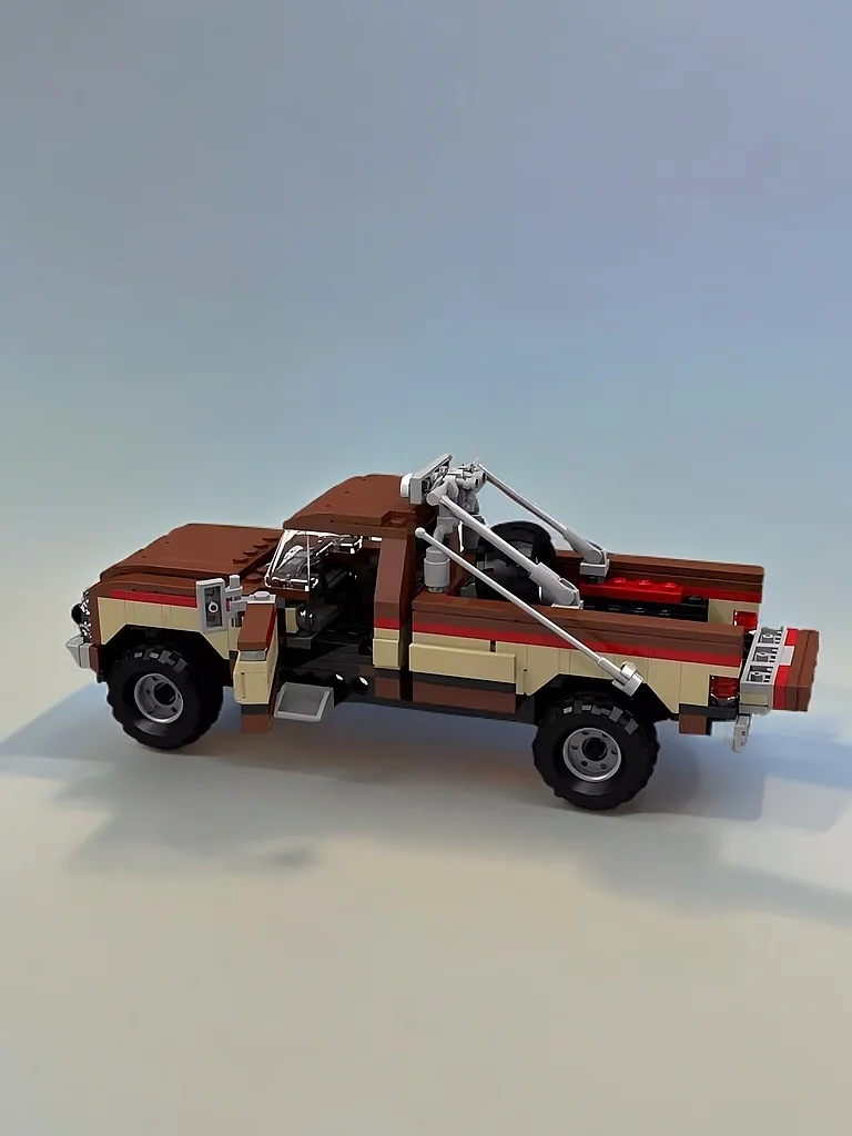 educational-boy's-small-particle-assembly-car-model-pickup-truck-decoration-toy-gift-intermediate-difficulty-abs-material