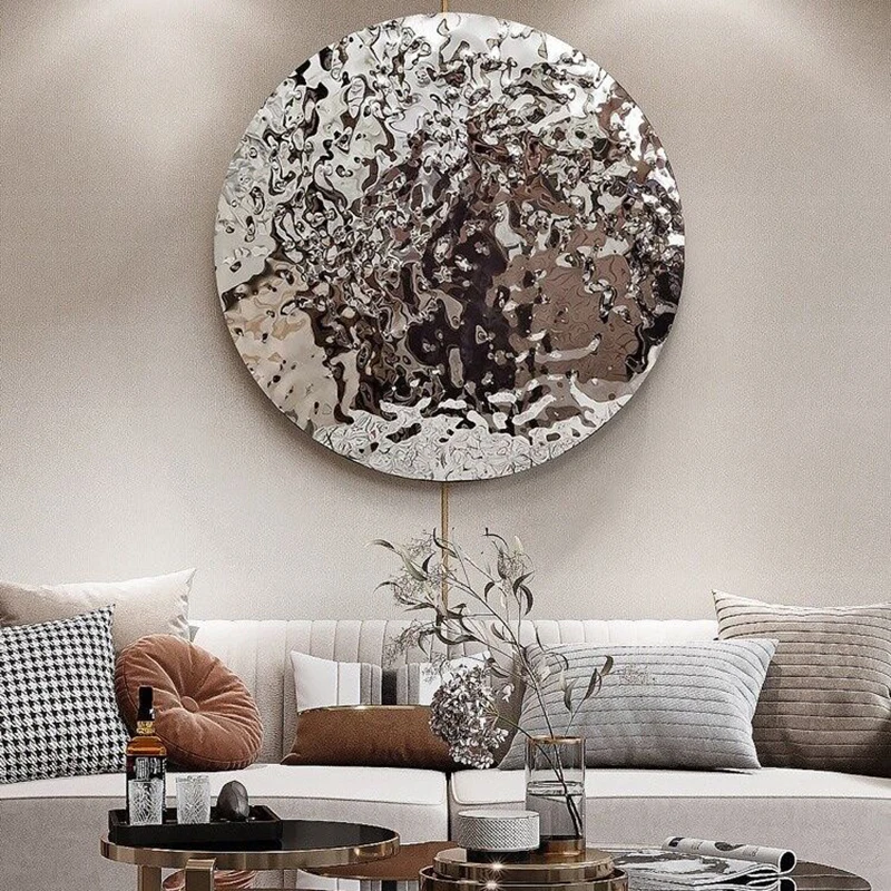 

Modern Wall Accents Coffe Bar Art Decoration Interior Elegant Metal Wall Mural Accents Large Living Room Minimalist Ornaments
