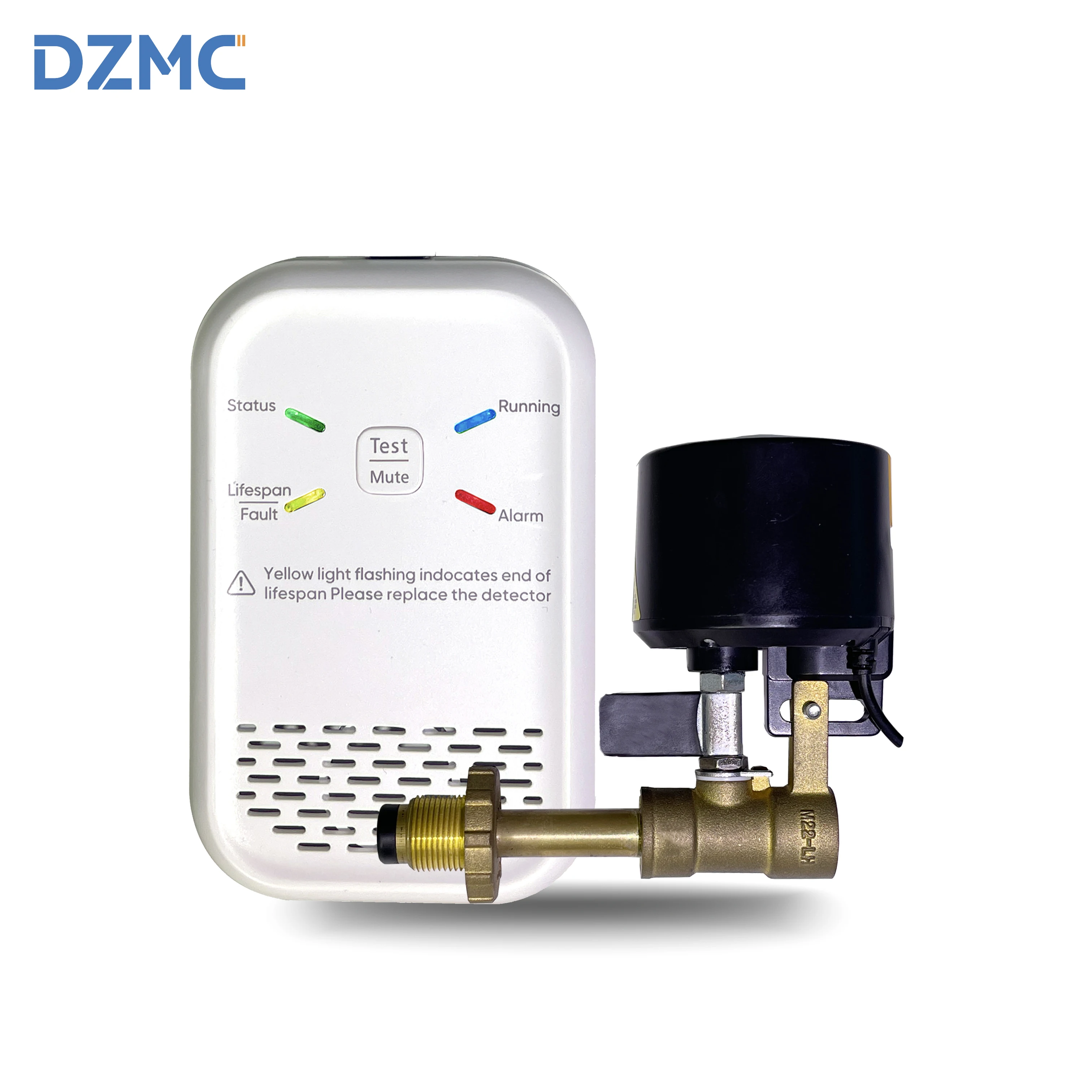 Motorized LPG Gas Valve Shut Off, Wired Electric Controlled by Gas Leak Detector for Cylinder