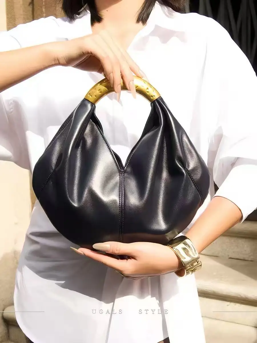 

Fashion Pleated Hobo Bag Large Capacity Textured PU Women Handbag Female Casual Tote Bag High Quality Shoulder Messenger Bag