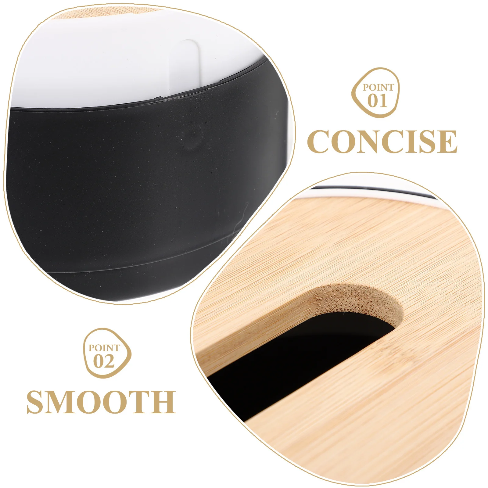 

Compact Tissue Storage Box Easy Open Place Many Types Tissues Convenient Practical Desktop Decoration Tissue Box Cover