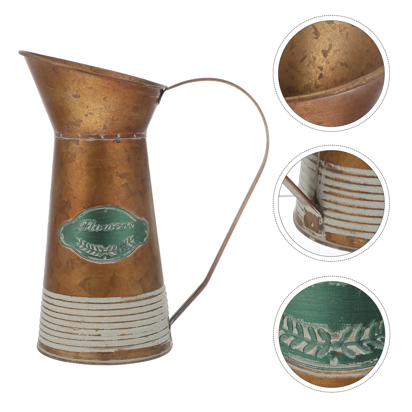 

Железная Цветочная кастрюля, водяной кувшин, Настольная садовая кастрюля, подставка для ведра, металлические букеты