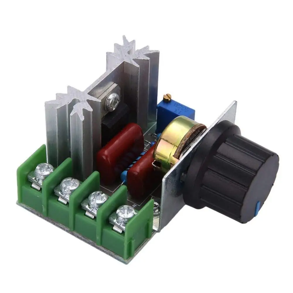Regulador de Tensão SCR AC 220V 2000W, Dimmer, Controlador de Velocidade de Motor, Termostato, Módulo Eletrônico de Regulador de Tensão