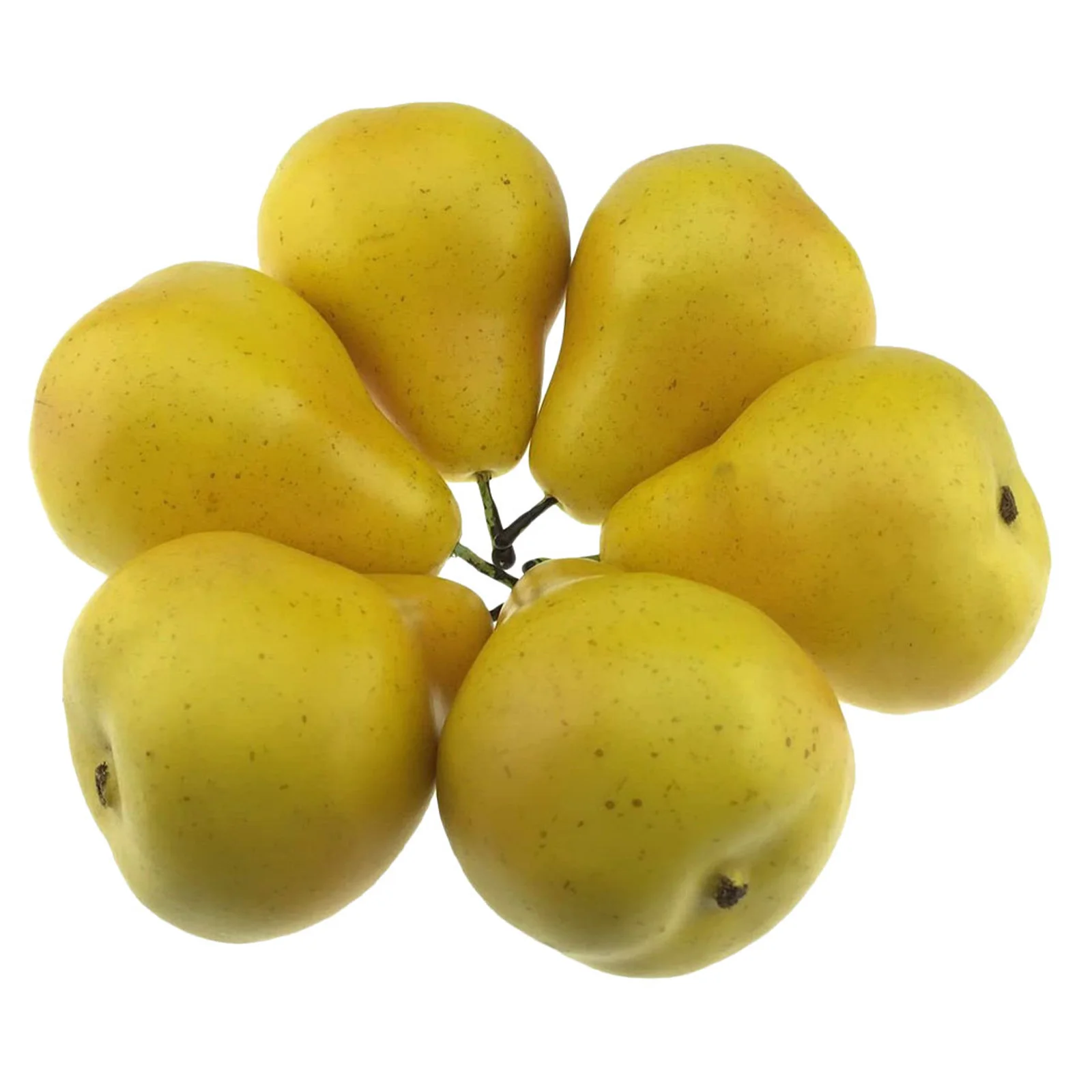 6 قطعة ديكور الكمثرى الاصطناعي محاكاة واقعية زخرفة الفاكهة ديكور المنزل صور الدعائم التعليم استخدام رياض الأطفال