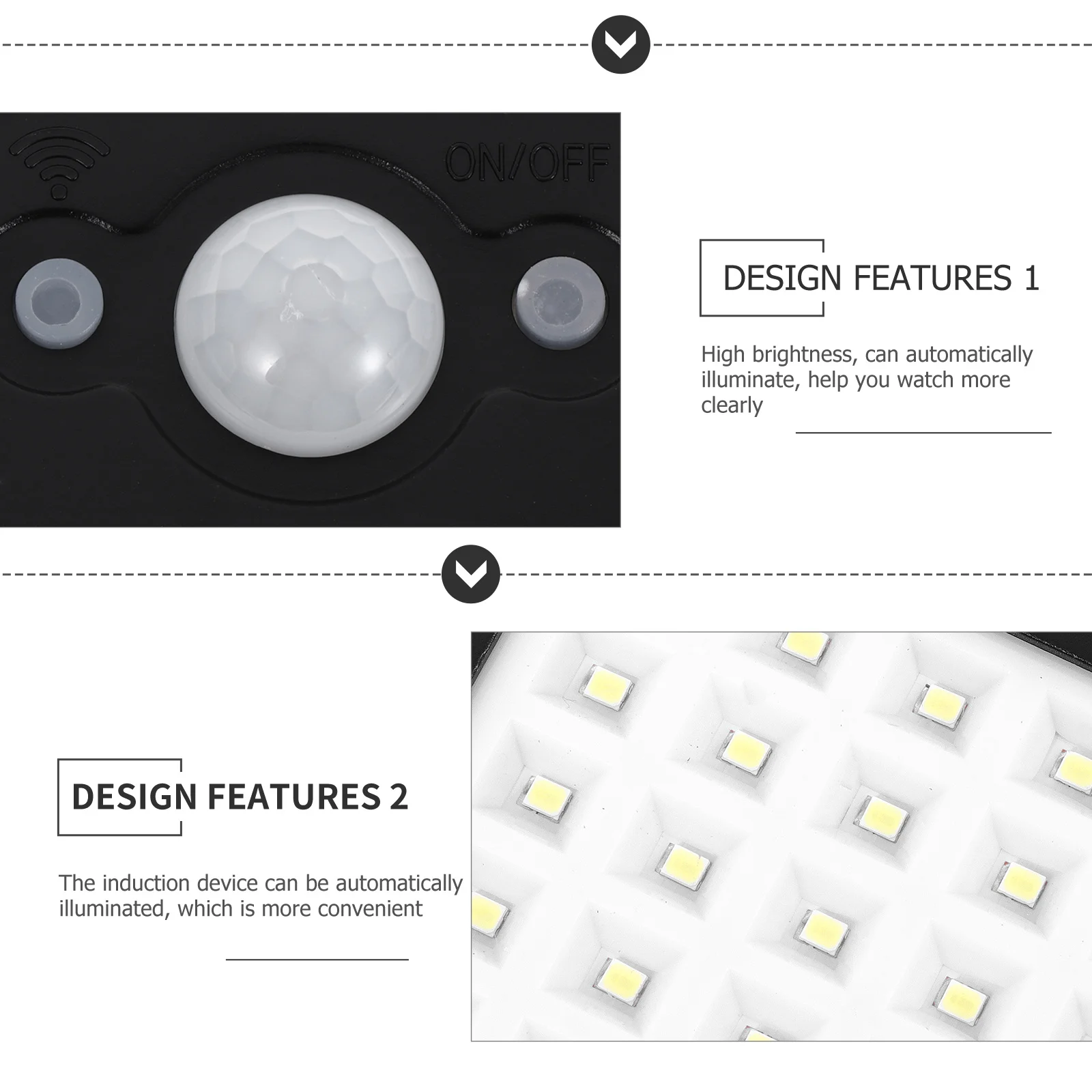 

1Set Solar Street Lamp Excellent Water Resistance High Brightness Wide Lighting Range Practical Use LED Solar Light