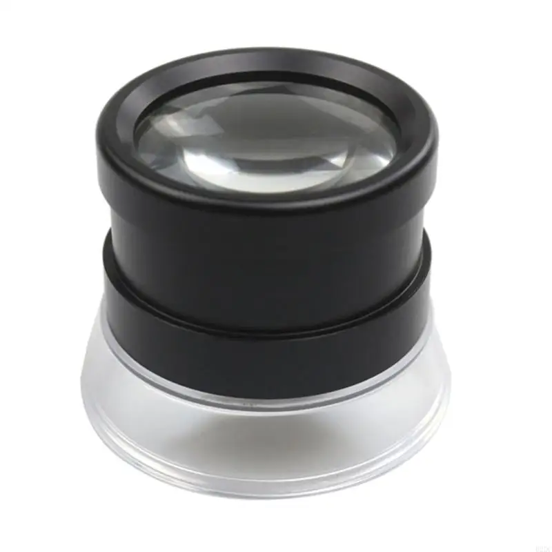 02DC Pocket Cylindrical Magnifying Glass, Small Magnifying Lenses for Reading Real Glass Cylindrical Magnifying Glass