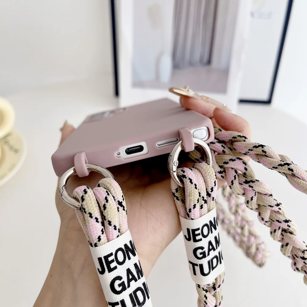 Silicone macio crossbody cordão cinta caso para samsung s25 ultra s24 fe s23 ultra s22 s21 s20 fe a56 a36 a55 a35 a54 a73 capa