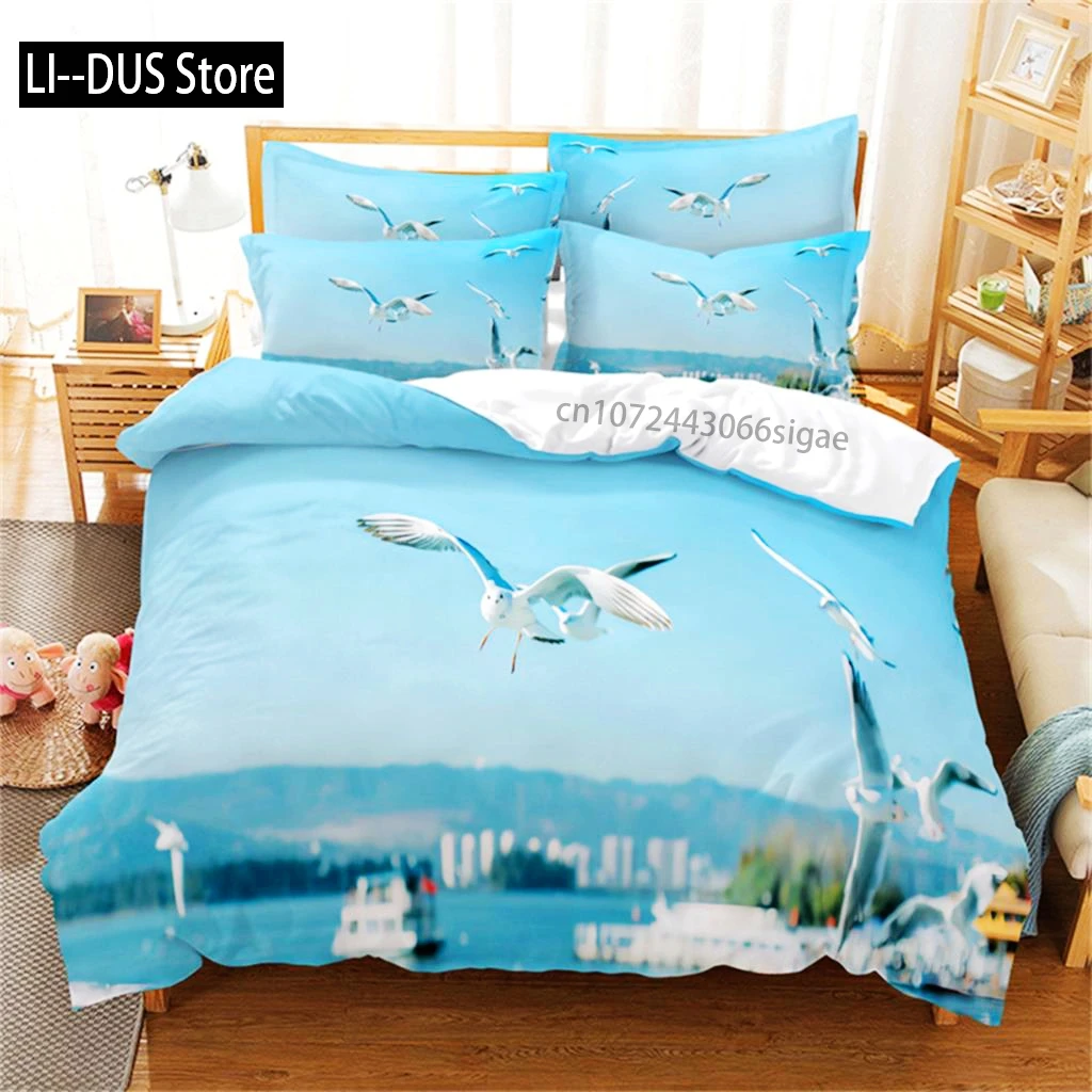 

Blue Sea Duvet Cover Ocean Hawaiian Waves Landscape Bedding Set Comforter Cover Set For Boy Girls Bedroom Decor Bedding Sets