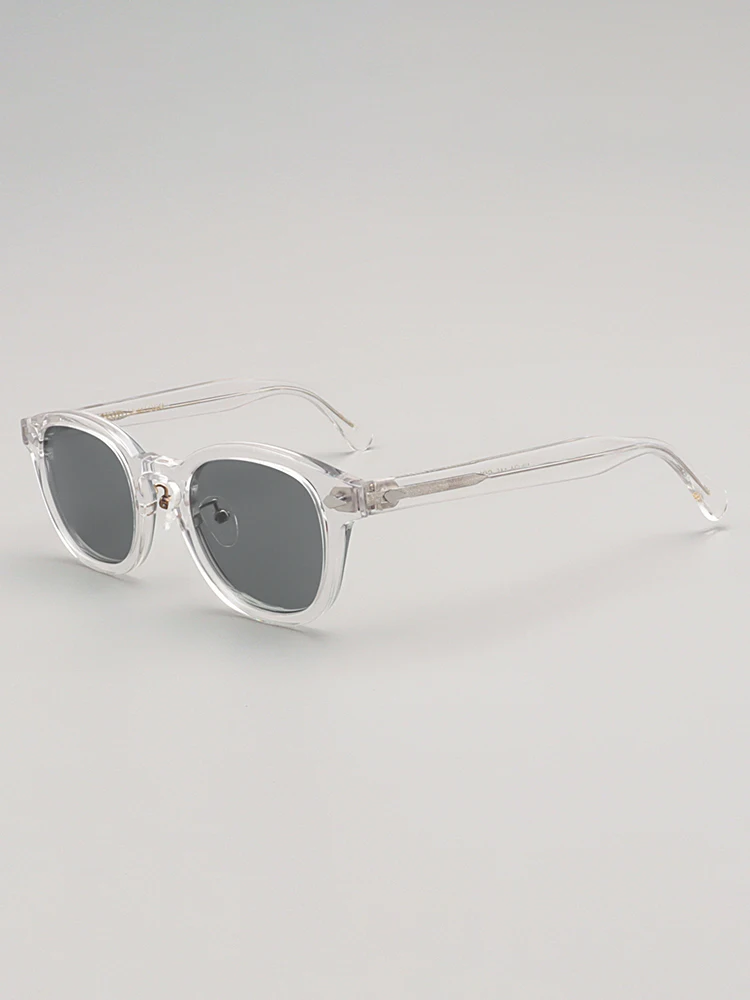 

MOSCOT LEMTO Polarized Sunglasses ex Vintage Sle Large And Small Size Options with Nose Pads Transparent Frame