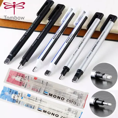 Tombow MONO 그림 지우개 세트 세부 수정 펜 고광택 고무 둥근 사각형 지우개 학교 기계 연필 지우개