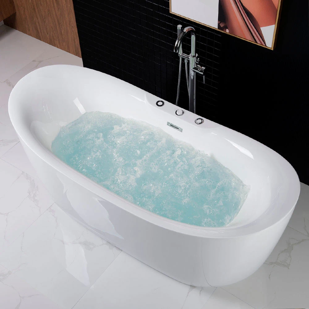 Local Stock US Freestanding Spa Bath Tub Massage Whirlpool Indoor Acrylic Bathtub Jacuzzier Bathtub
