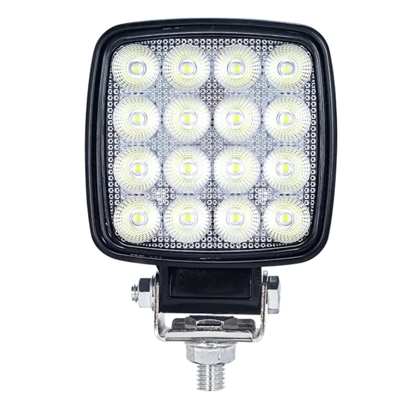 LED Flood Light Excavator Squar Forklift Tractor Heavy Duty Offroad 12V 24V 6240LM Agricultural Vehicles 1 Retail