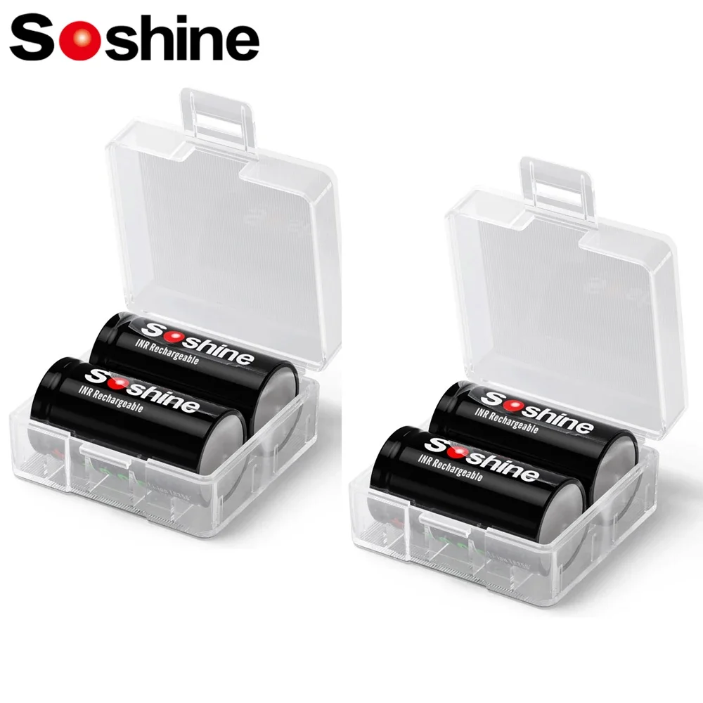 Soshine 3.7V 1000mAh Rechargeable Battery 18350 1000mAh Lithium Batteries Li-ion Battery Cycle Charge 1000 Times Full Time 1h