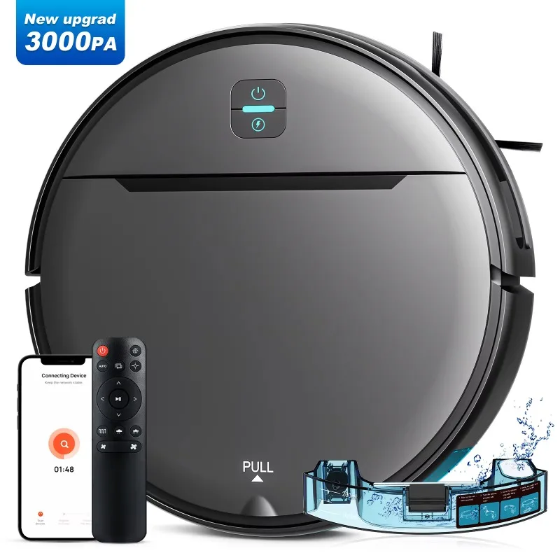 

Intelligent Cleaning Robot Vacuum Cleaner App-Controlled Mop Wet Dry Sweeping Aspiradora Robot Battery Household Use