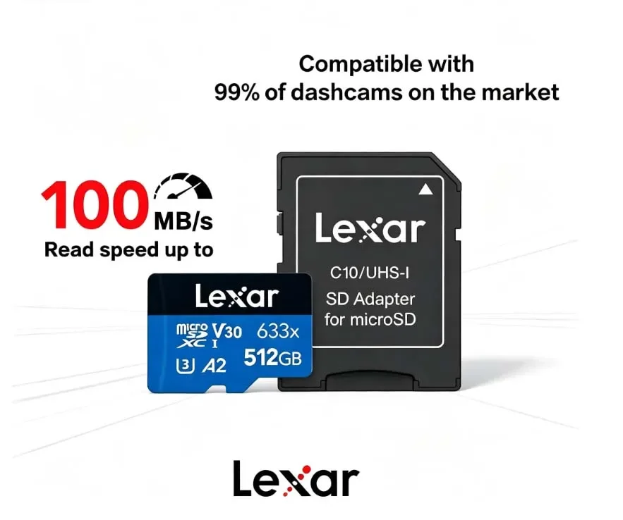 Lexar 633X Class 10 Memory Card 128GB 64GB 32GB Micro SD Card Blue TF Cards Flash Cards SDHC/SDXC UHS-I for Dashcam Camcorder