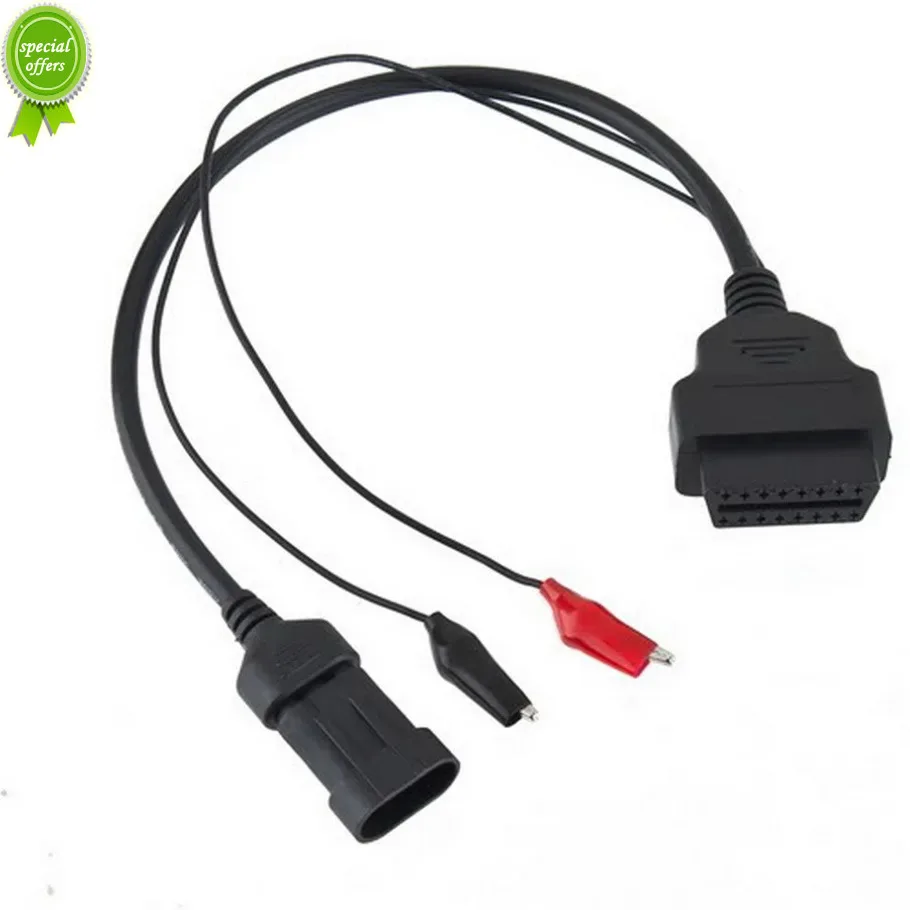 3 pin to OBD2 OBD 16 pin Car Diagnostic tool adapter Connector cable for Fiat Drop Shipping