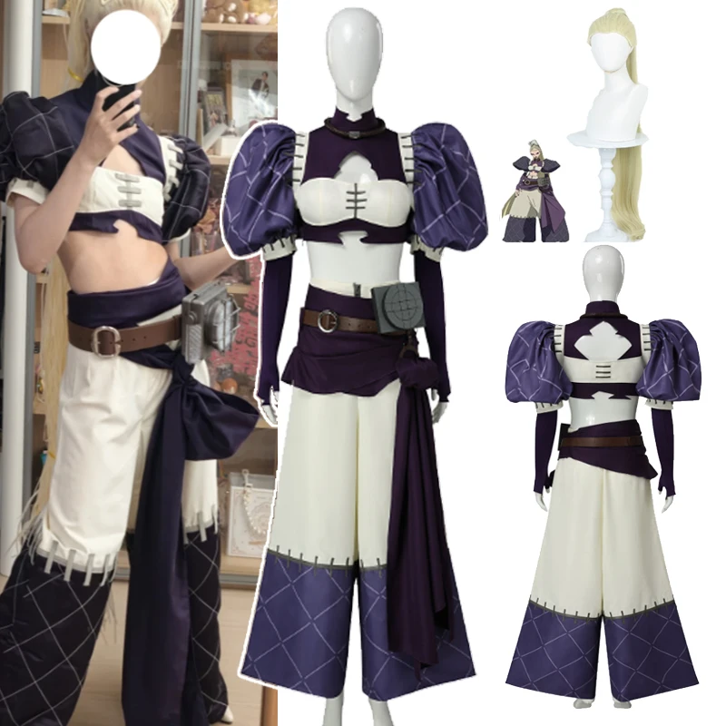 Fancy Anime Gachiakuta Nerti Cosplay Costume Wig Halloween Christmas Outfit Disguise Role Stage Performance Women Costume Set