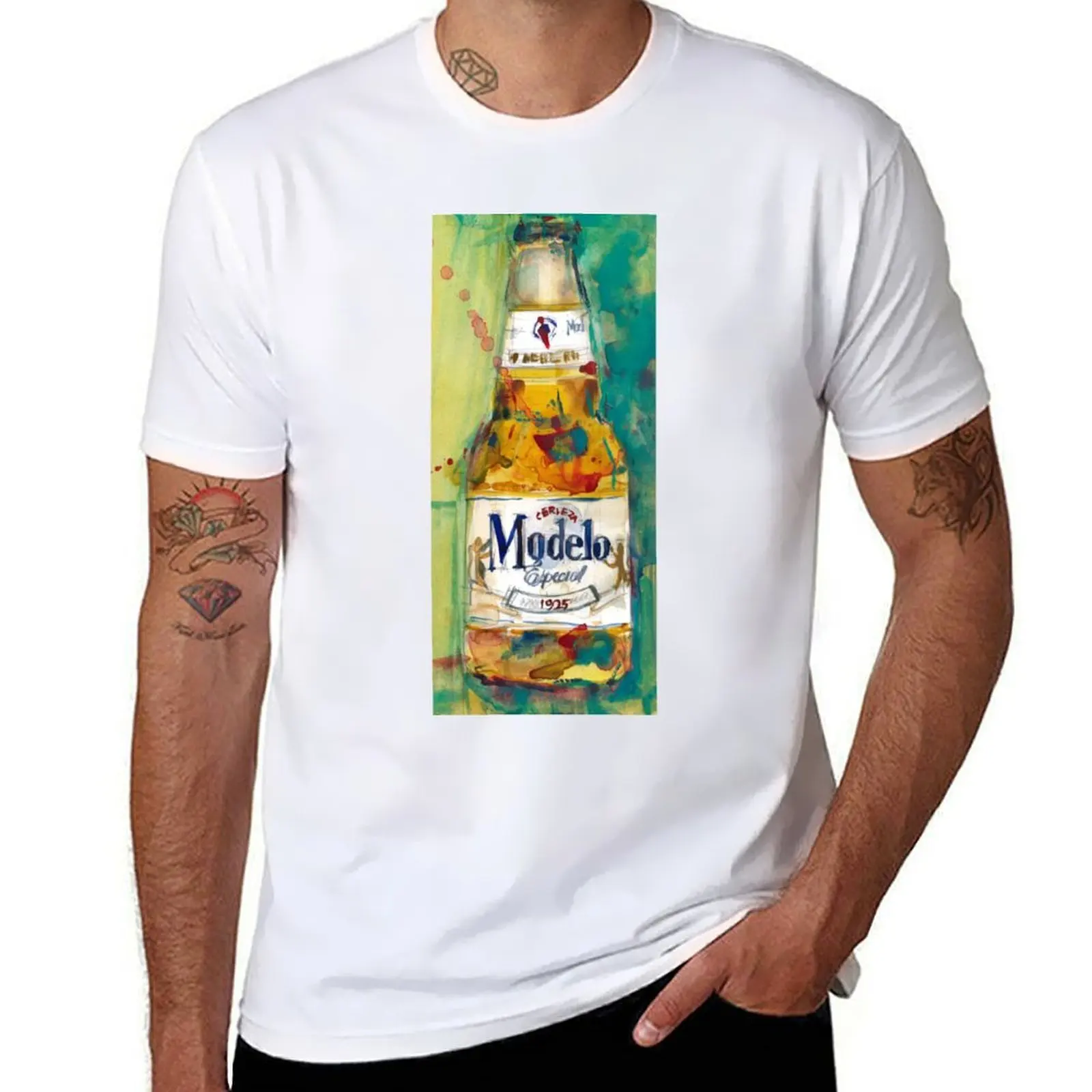 

Mexico Beer Art T-Shirt cotton t shirts high quality mens graphic t shirts T-Shirt
