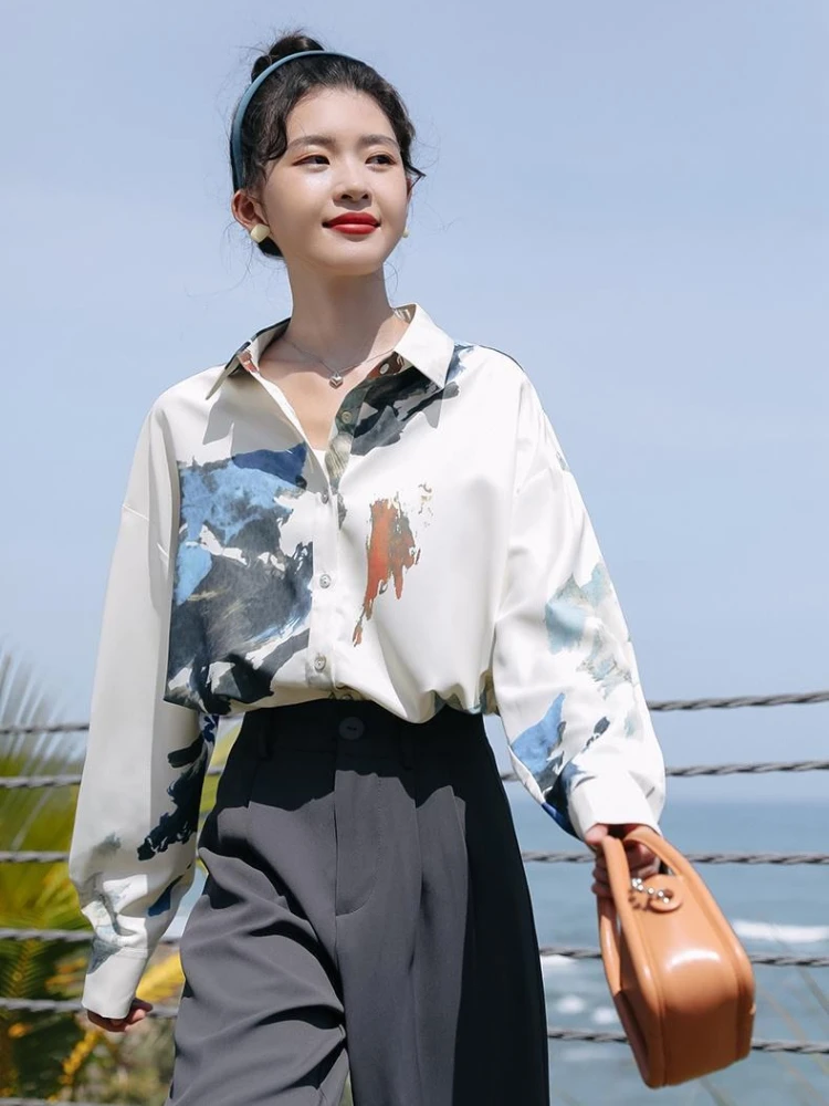 

Свободные рубашки и блузки для женщин, распродажа одежды с принтом тай-дай, японская мода Харадзюку, корейский стильный женский топ высокого качества, акция