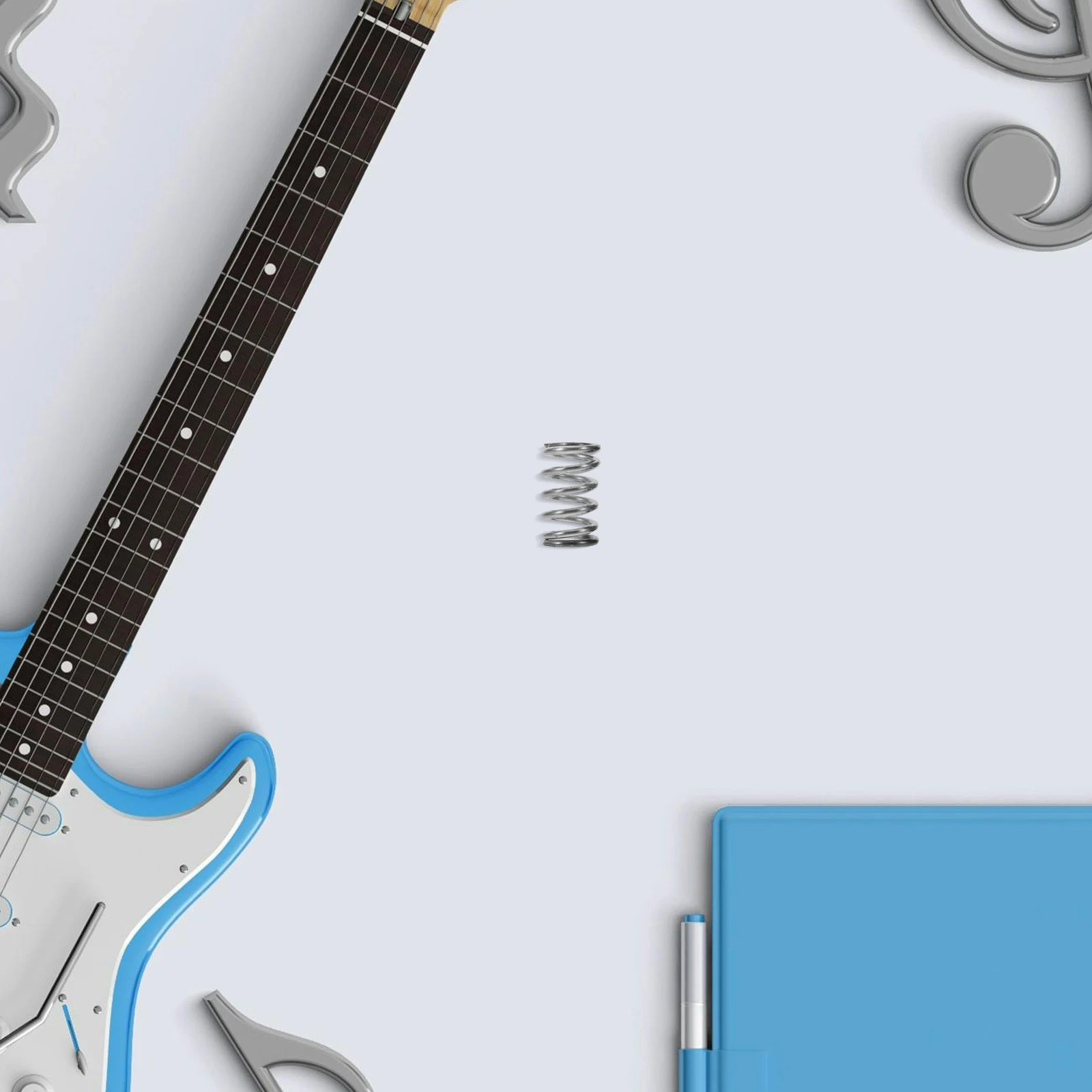 

2 Pcs Electric Guitar Accessories Accessory Jack Springs Tremolo Bridge Component Bass Parts Metal