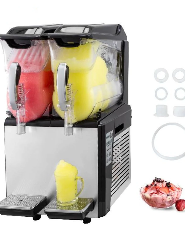 Slushie Machine Commercial Ice-Cool Juice Smoothie Slush Maker Frozen Drink Dispenser Vending Machine for Home