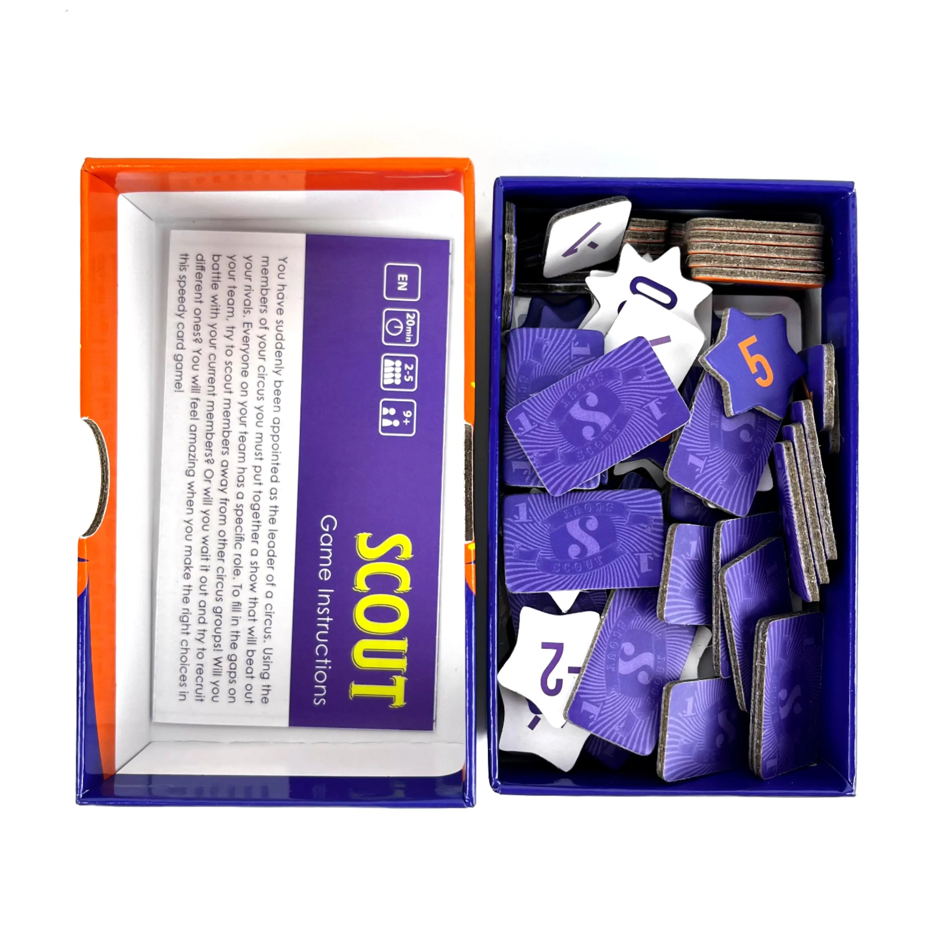 لعبة اللوحة الحائزة على جائزة SCOUT SDJ |   لعبة بطاقة لاعب ممتعة 2-5 |   مثالية للحفلات والأسرة ليلة اللعبة