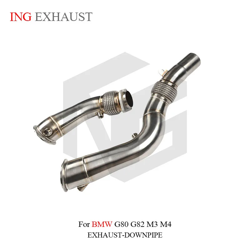 

for BMW G80 G82 M3 M4 Reduced diameter downpipe Straight Pipe Turbo Back Exhaust System Upgrade Non-Resonated No Heat Wrap