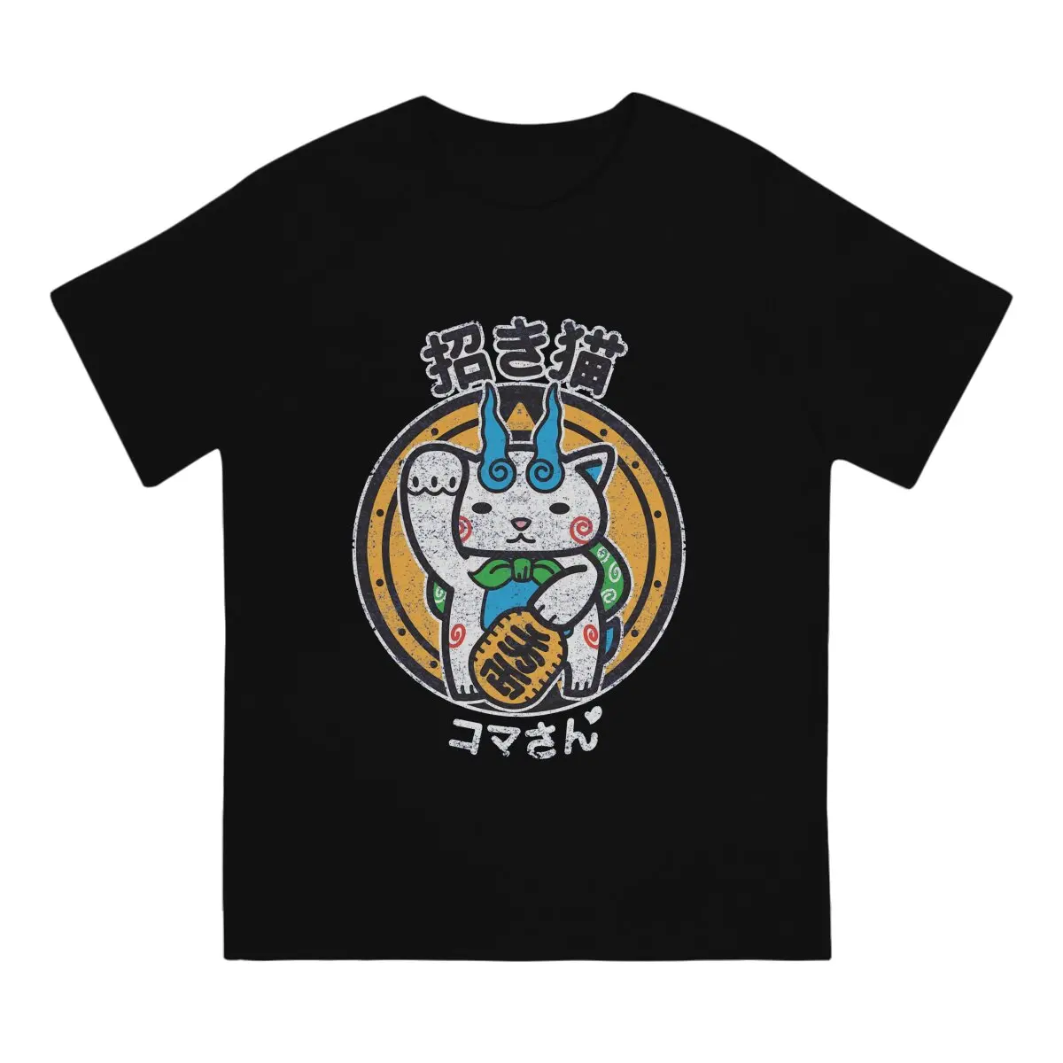 Yokai Watch Men's TShirt Maneki San Fashion T Shirt Harajuku Streetwear Hipster