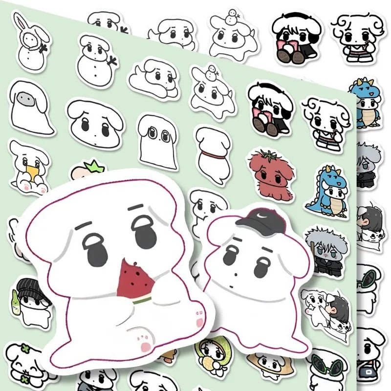 

66Pcs Aespas Cartoon Anime Game Peripheral Waterproof Self-adhesive Stickers Wear-resistant No-residue Removable Decals