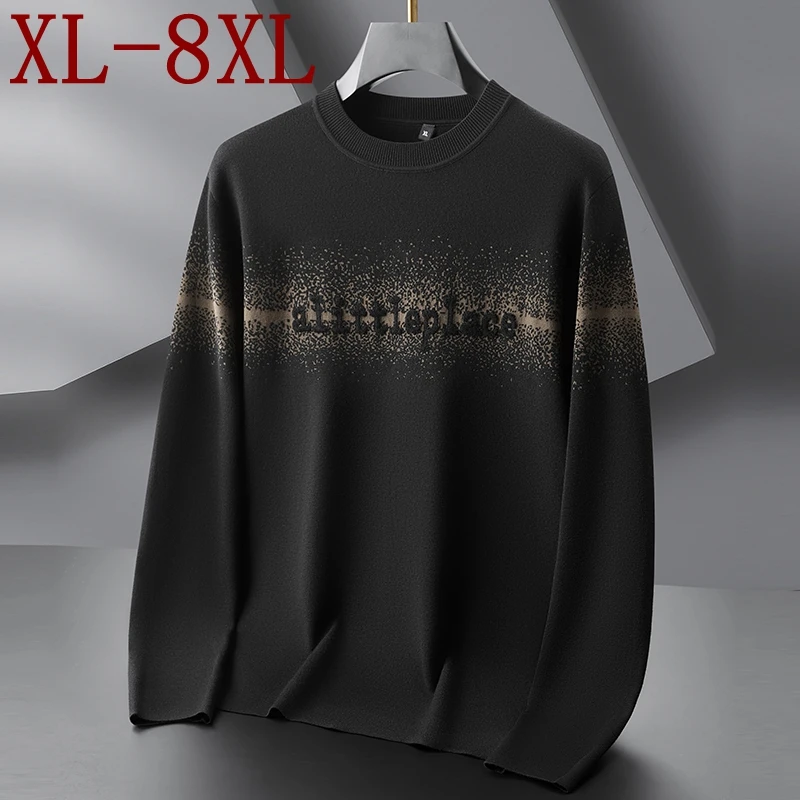 

8XL 7XL 6XL Pull Homme 2025 Новый осенне-зимний элитный роскошный свитер для мужчин Мягкий теплый мужской пуловер Свитера Модный джемпер для мужчин