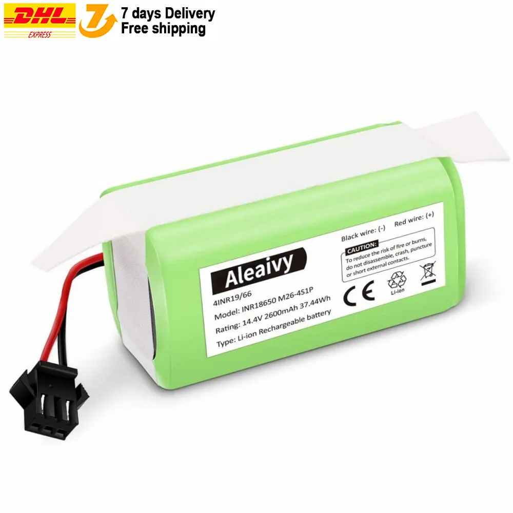 14.4V 2.6Ah Li-ion battery for Cecotec Conga Excellence 950 990 1090 Ecovacs Deebot DN621 601/605 Eufy RoboVac 35C Panda i7 V710