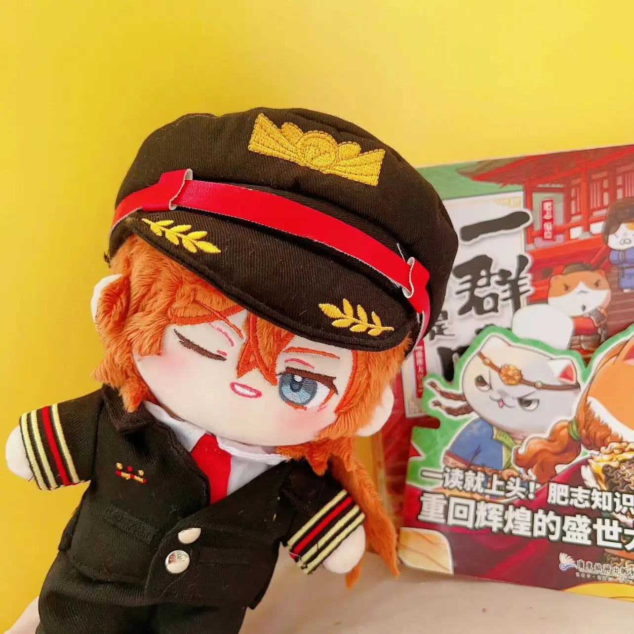 

Nakahara Chuuya Dazai Osamu 20CM Attributes Cotton Doll Body Cartoon Figures Plush Dolls Body Cosplay Dress Up Toys Gift