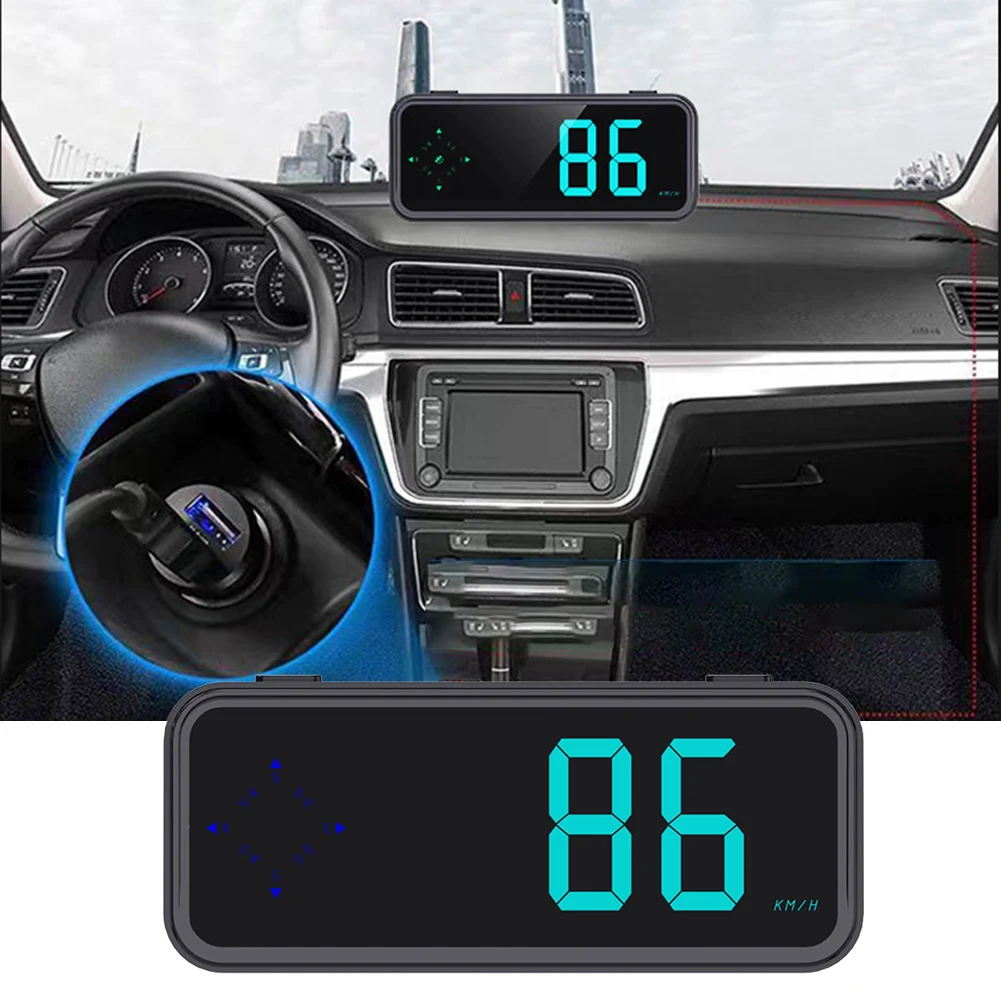 Automotive Digital Speedometer with for gps and For Compass HUD Display for Real Speed Measurement and Direction Support