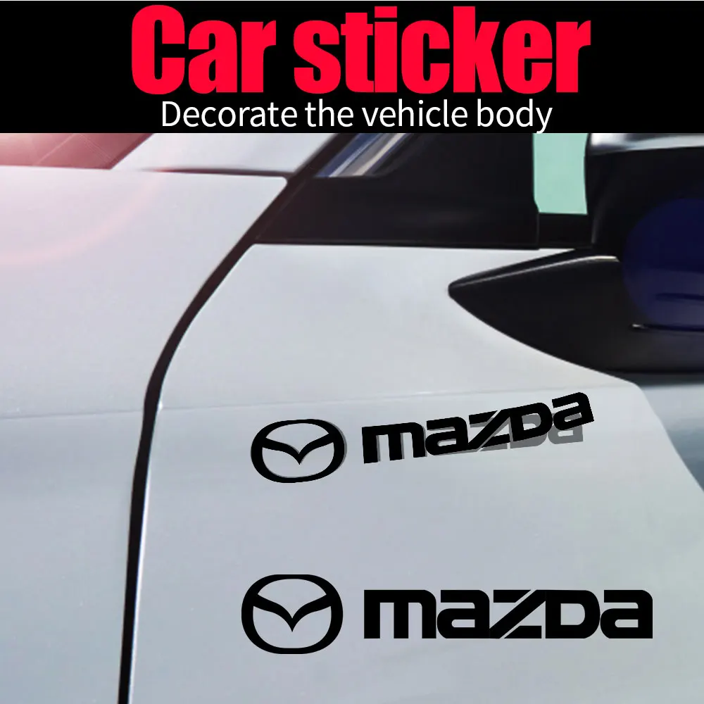 4 pçs decoração do carro porta do carro logotipo do vinil corpo tronco emblema adesivos decalque para mazda 6 3 cx5 5 2 cx7 demio axela mx30 cx30 cx3 rx8
