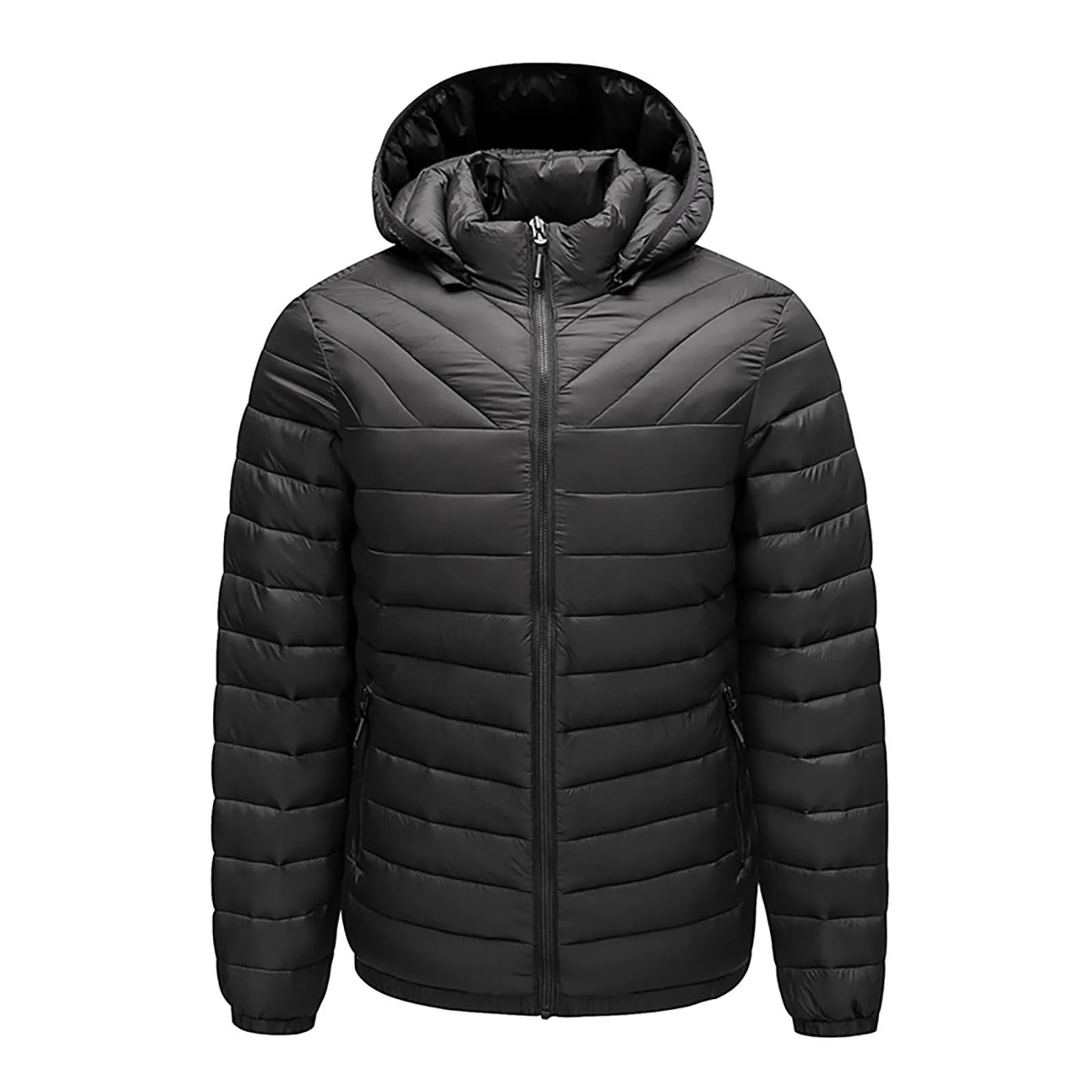 Doudoune légère à col montant pour homme, manteau à capuche tout match, combinaison décontractée, hors saison, hiver