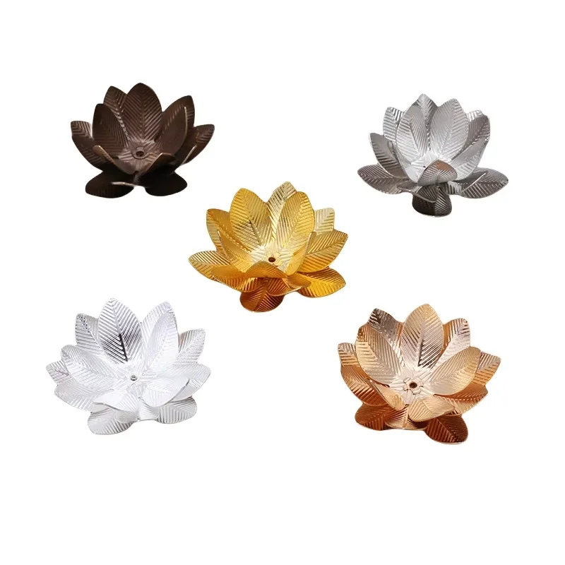 BoYuTe (20 Pieces/Lot) 26MM Metal Brass Three-Layer Lotus Flower Materials Diy Handmade Jewelry Accessories Wholesale