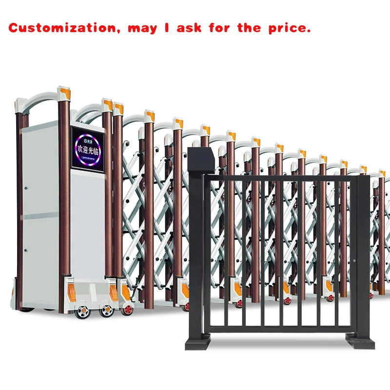 

на заказ.Современные уличные алюминиевые ворота. Простой дизайн. Выдвижной вход сдвижным входом и автоматическим рисунком отверстия дома H.