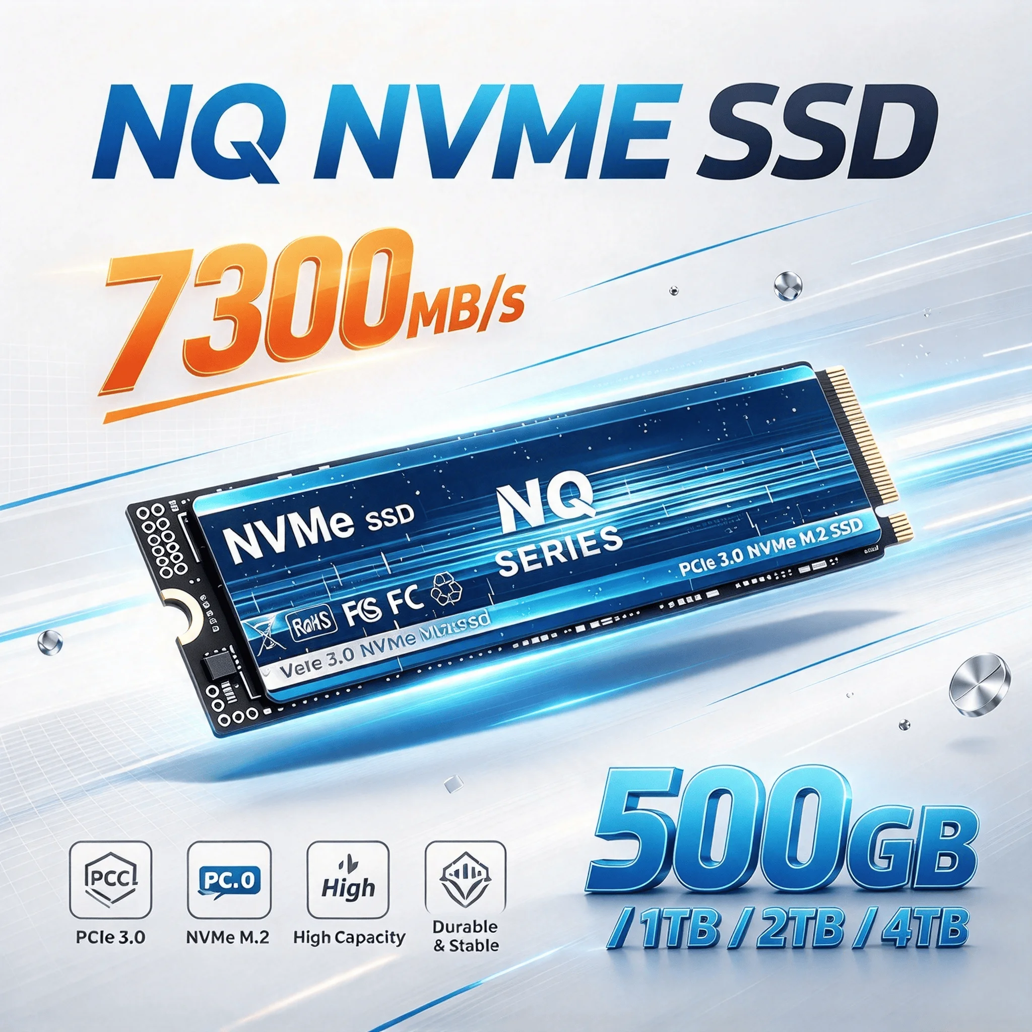 NQ M.2 NVMe SSD 500GB 1TB 2TB 4TB High Speed Internal Solid State Drive for PC Notebook Desktop Laptop Pro Ultra Max Unit