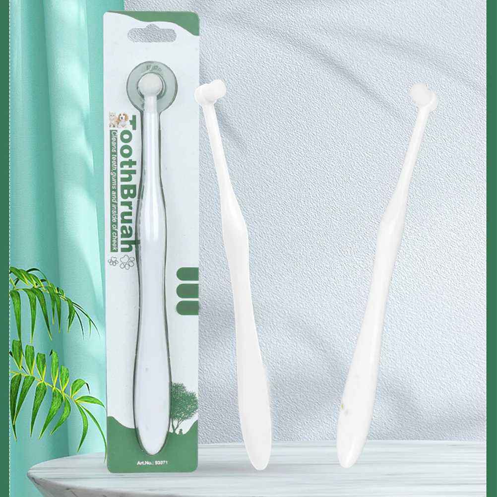 

Manual Dog Toothbrush High-Grade Plastic Pbt Material for Pets Oral Health Gum Massage Pet Toothbrush Tooth Brush for Pets