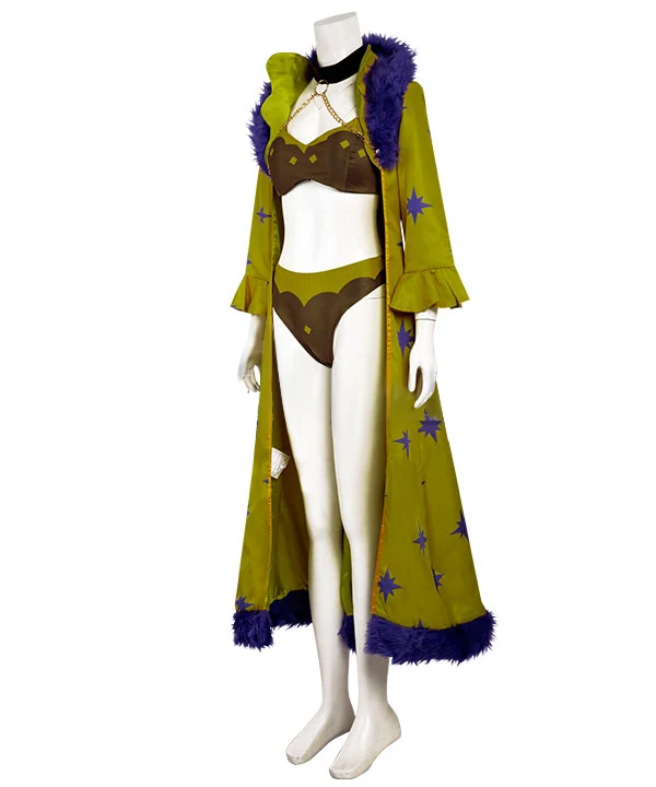 Brandish μ Costume Cosplay Cappotto bikini da donna Vestito sexy da palcoscenico per cosplay di Halloween