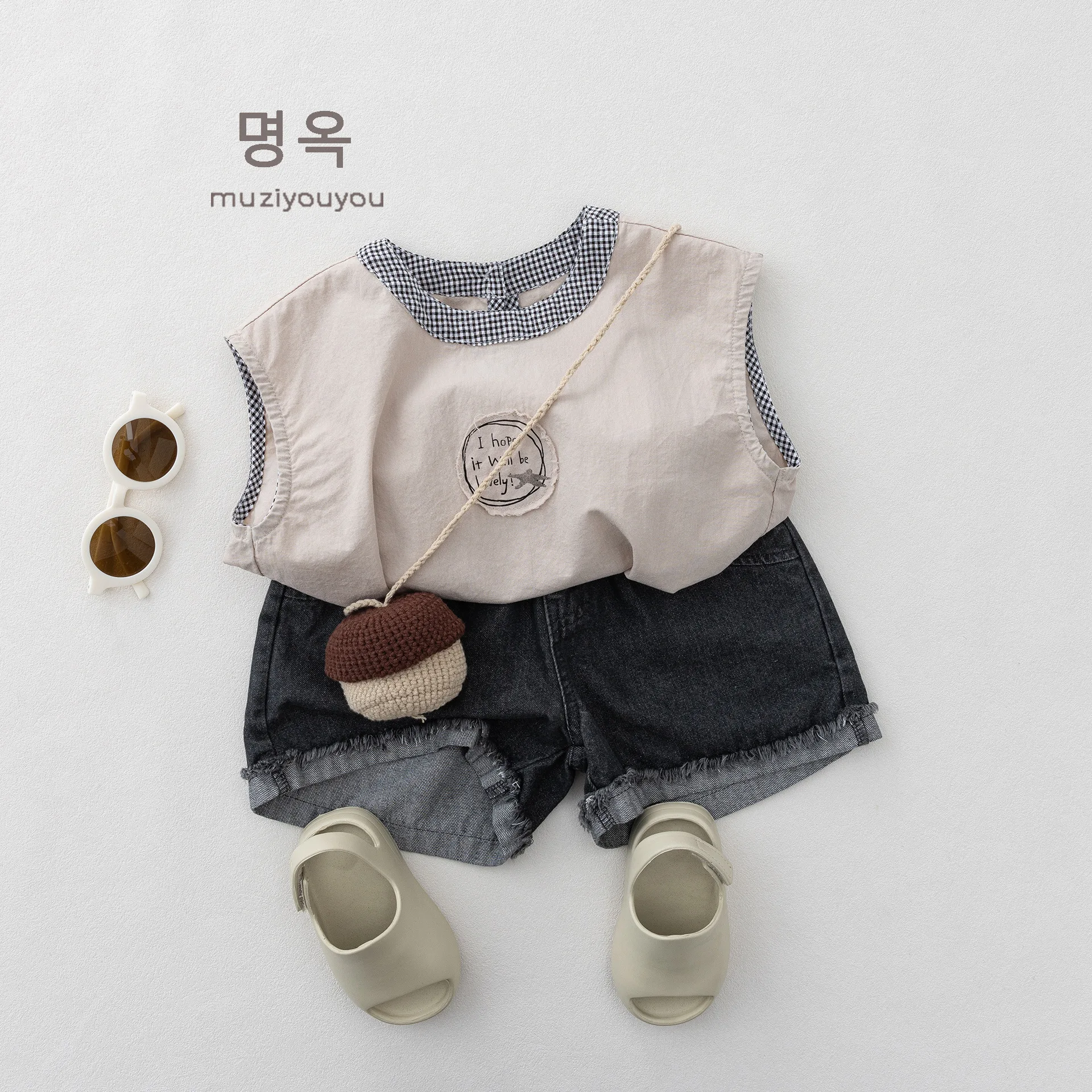 2026 Summer New Children Denim Shorts Fashion Girls Vintage Five Point Pants Boys Casual Shorts Solid Kids Toddler Clothes
